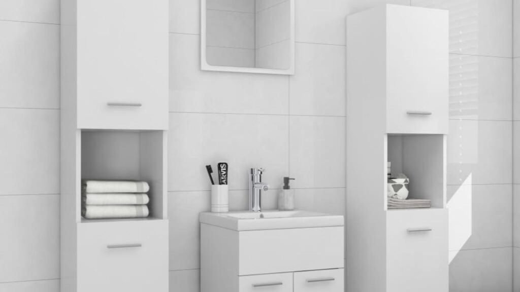White Bathroom Cabinets Done Right