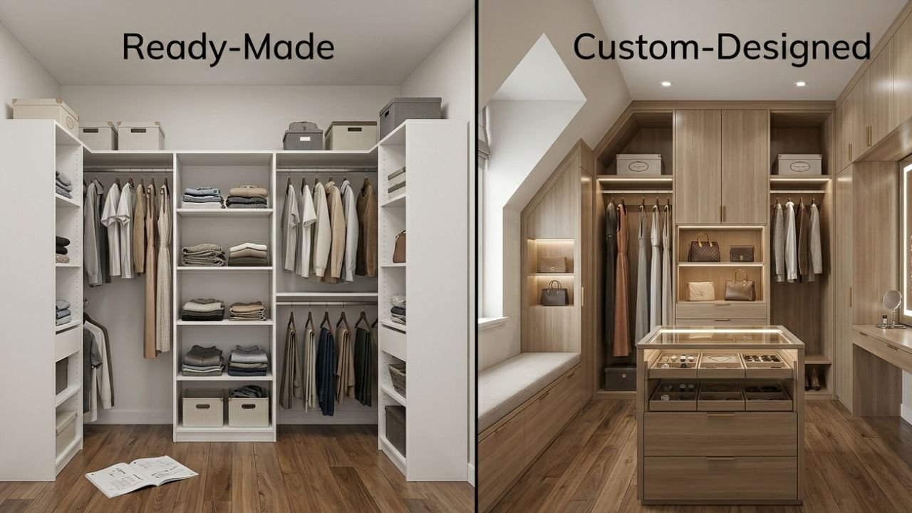 Custom vs Ready Made Closet Ideas