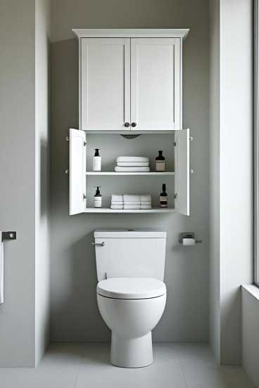 over toilet cabinet ideas
