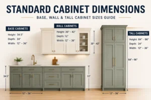 standard cabinet dimenssion image with visuals