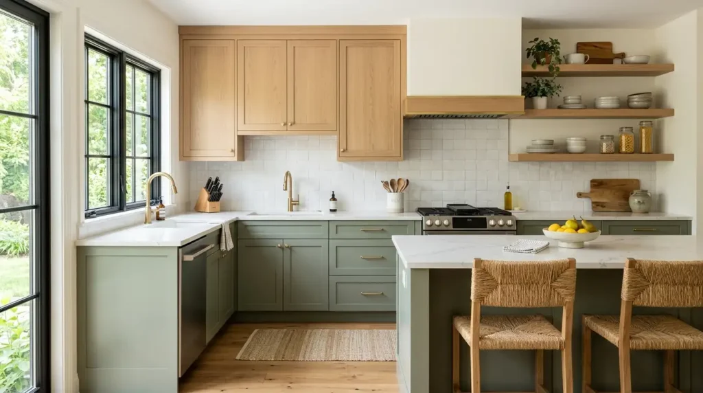 Two-tone kitchen cabinets