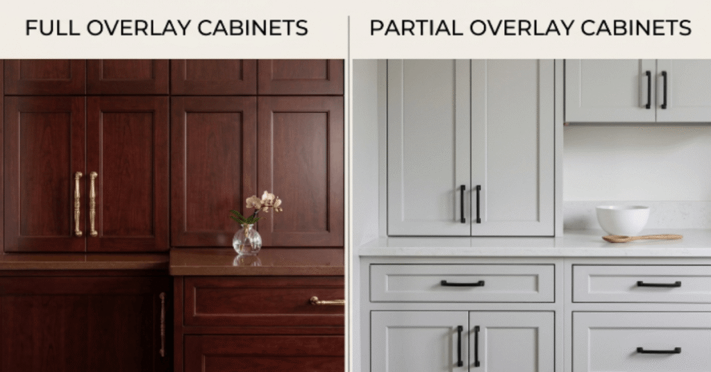 Full Overlay Cabinets vs Partial Overlay
