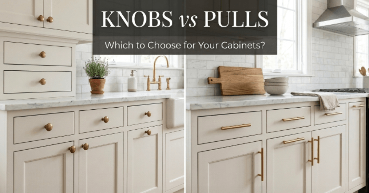 Knobs vs Pulls on Cabinets