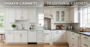 Shaker Cabinets vs Traditional Cabinets
