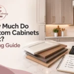 Custom cabinet pricing guide with kitchen samples